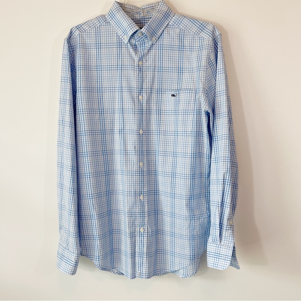 Vineyard Vines Classic Fit Tucker Shirt, Blue Plaid, S